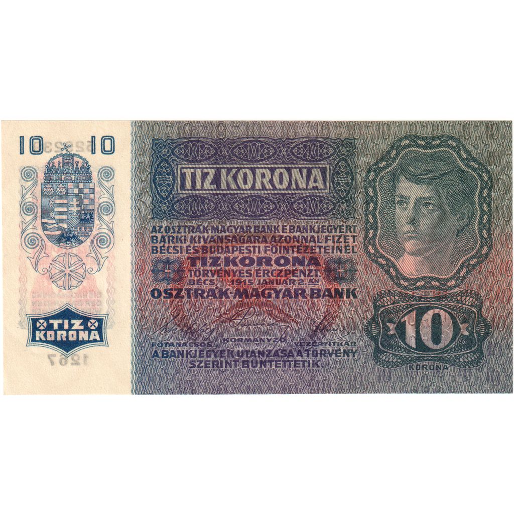 Austria, 10 Kronen, 1915, 1915-01-02, KM:51a, UNC(65-70)