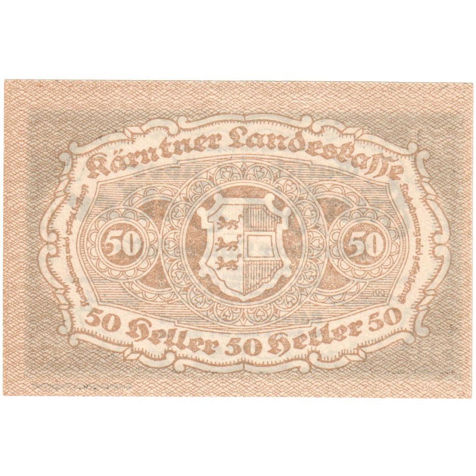 Austria, Landesrat, 50 Heller, Blason, 1920, 1920-03-01, UNC(63), Mehl:FS 427