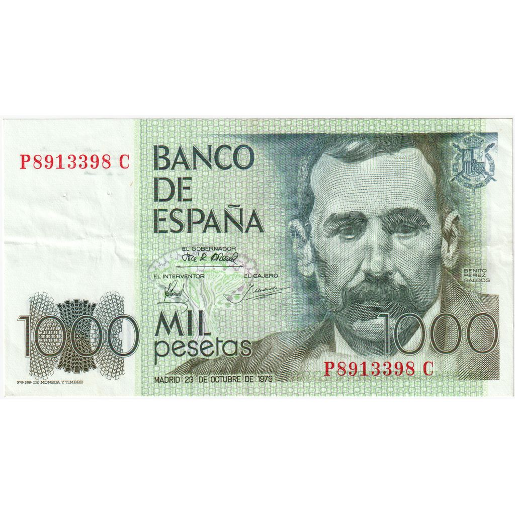 Spain, 1000 Pesetas, 1979-10-23, AU(55-58)