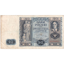 Poland, 20 Zlotych, 1936, 1936-11-11, KM:77, EF(40-45)