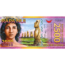 Banknote, Chile, Tourist Banknote, 2500 RONGO ISLA DE PASCUA, UNC(65-70)