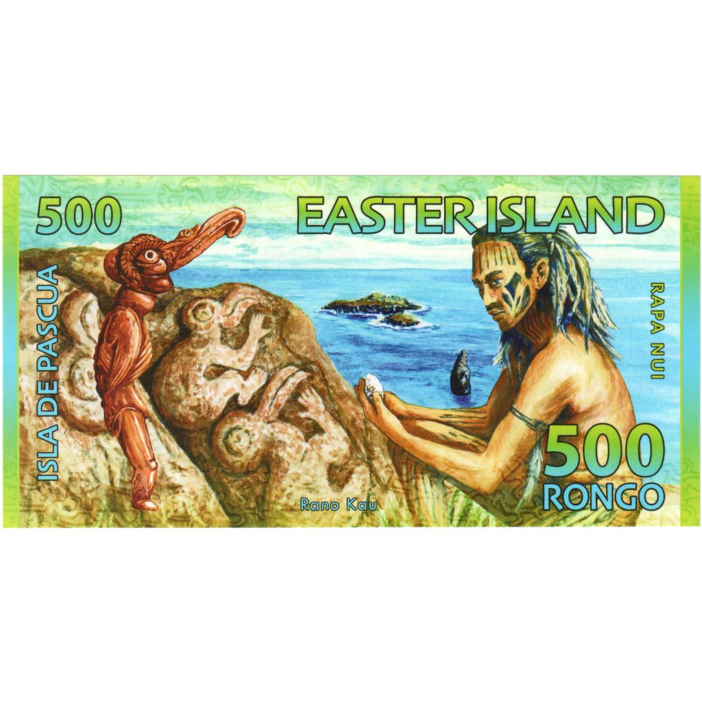 Banknote, Chile, Tourist Banknote, 500 RONGO ISLA DE PASCUA, UNC(65-70)