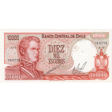 Chile, 10,000 Escudos, 1967-1976, KM:148, UNC(63)