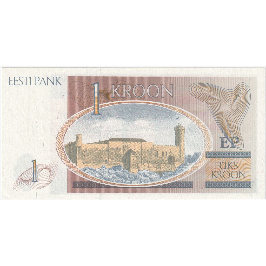 Estonia, 1 Kroon, 1992, KM:69a, UNC(65-70)