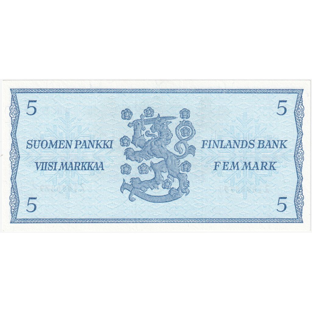 Banknote, Finland, 5 Markkaa, 1963, Undated, KM:106Aa, UNC(65-70)