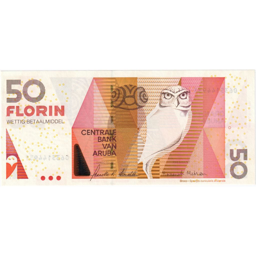 Aruba, 50 Florin, 2008, 2008-07-01, KM:13, UNC(65-70)