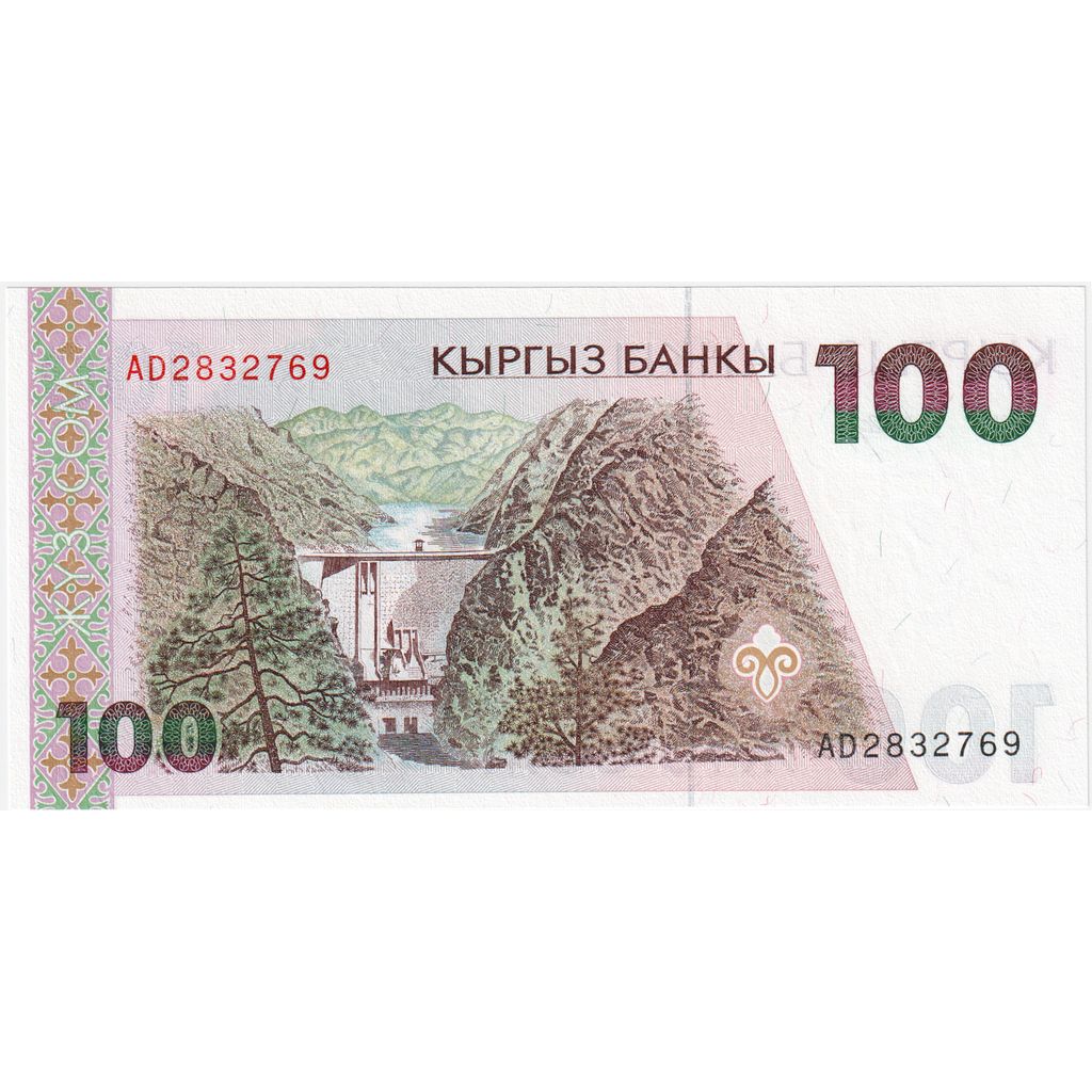 Banconote, Kirghizistan, 100 Som, 2002, FDS