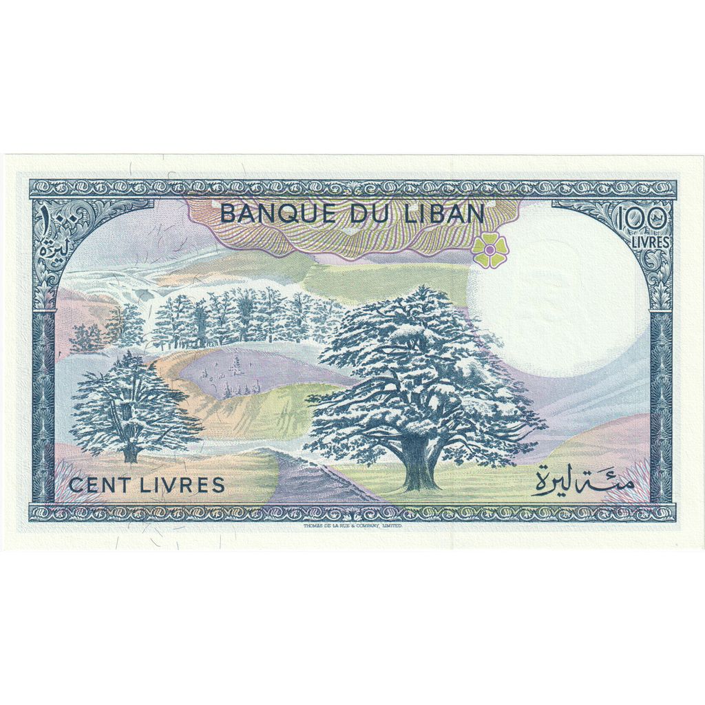 100 Livres, Líbano, KM:66d, UNC