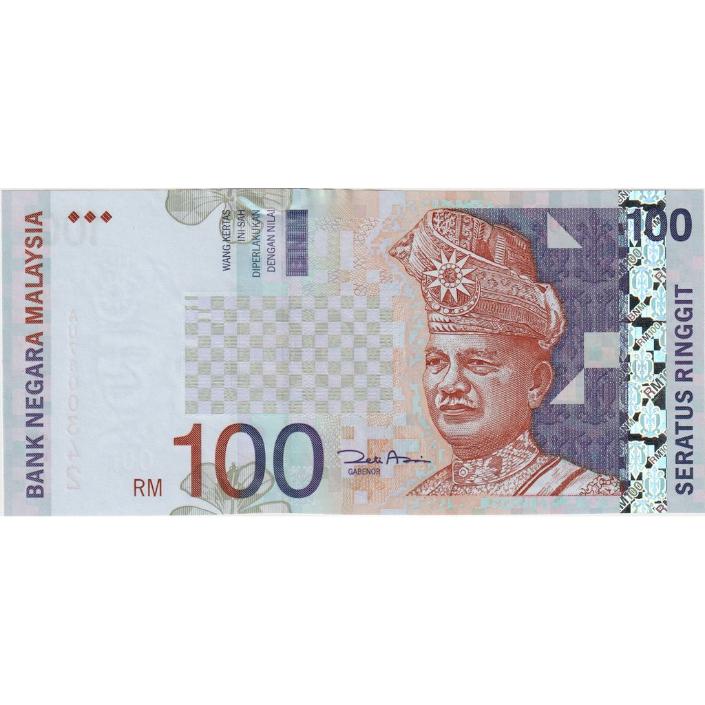 Malezja, 100 Ringgit, KM:44d, UNC(65-70)