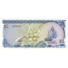 Maldives, 50 Rufiyaa, 1987, 1987-08-25, KM:13b, UNC(65-70)