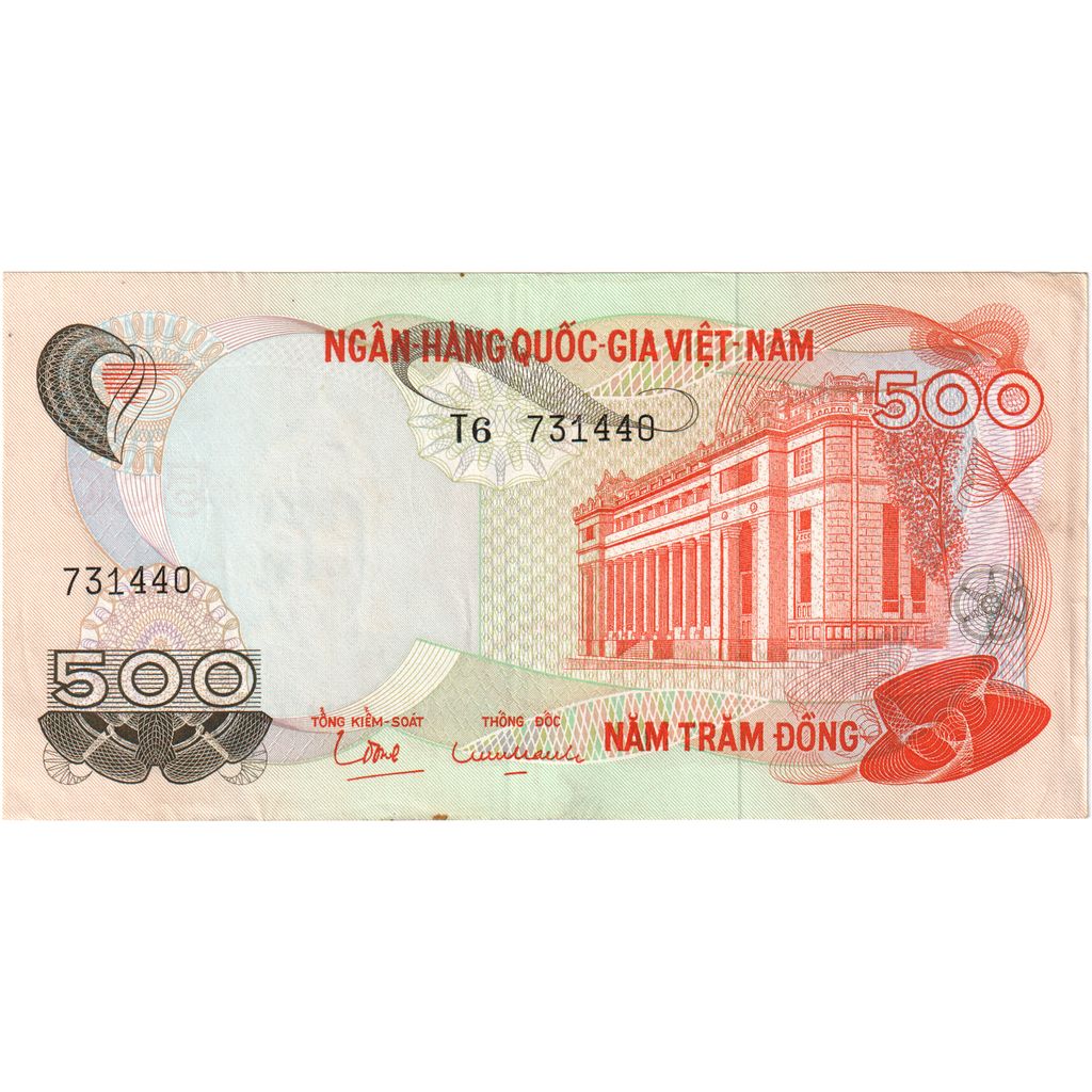 Viet Nam du Sud , 500 D<ox>ng, KM:28a, SUP