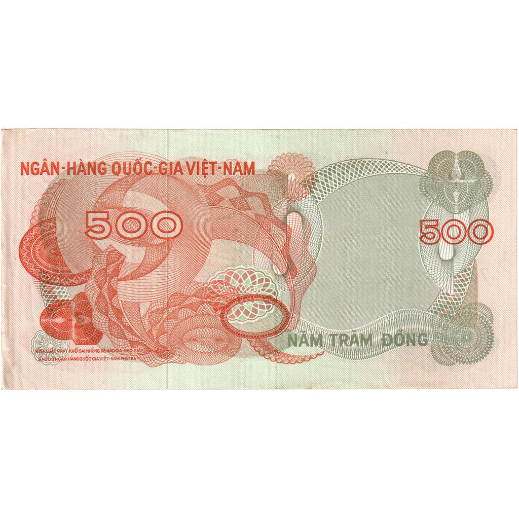 Viet Nam du Sud , 500 D<ox>ng, KM:28a, SUP