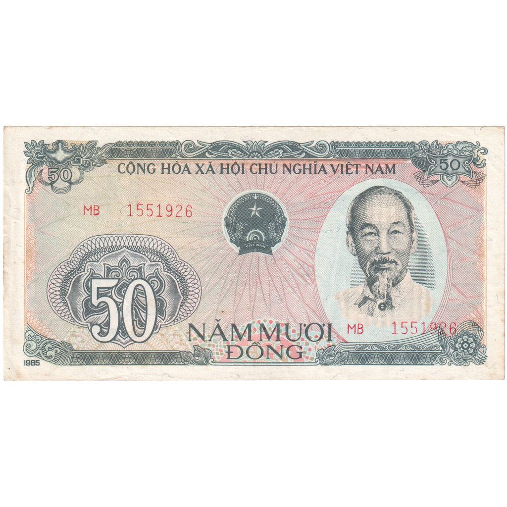 50 D<ox>ng, 1985, Vietnam, KM:97a, MBC
