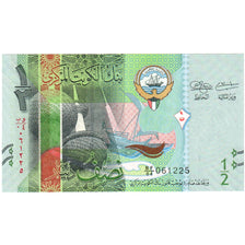 1/2 Dinar, Kuwait, KM:30a, UNC
