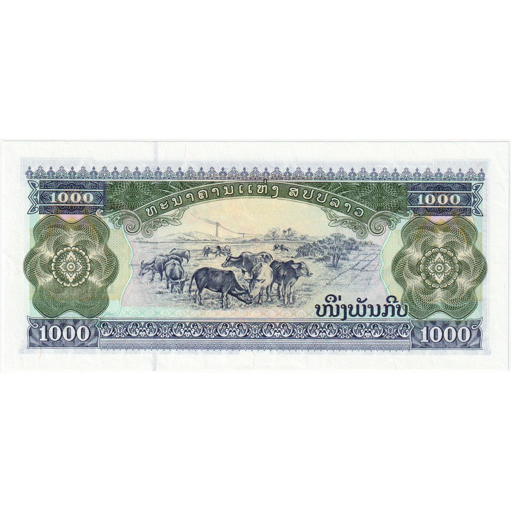 1000 Kip, 1998, Lao, KM:32Aa, UNC