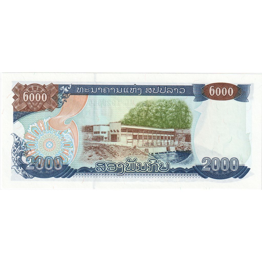 2000 Kip, 1997, Lao, KM:33a, UNC
