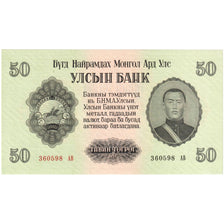 Mongólia, 50 Tugrik, 1955, KM:33, UNC(65-70)