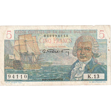 French Equatorial Africa, 5 Francs, Bougainville, Undated (1950-1960), VF(30-35)