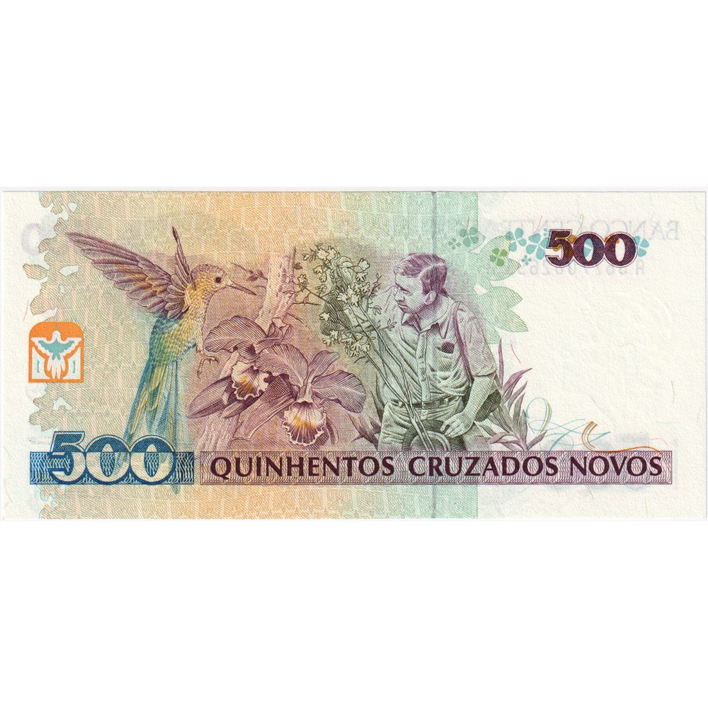 Brasile, 500 Cruzeiros on 500 Cruzados Novos, FDS
