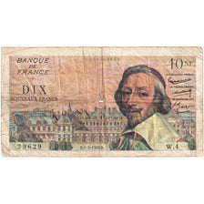 Francja, 10 Nouveaux Francs, Richelieu, 1959-03-05, W.429629, VF(20-25)