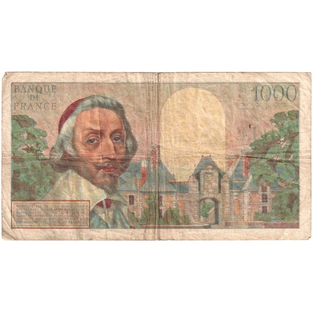 Frankrijk, 1000 Francs, Richelieu, 1955-03-03, B.12532329, TB+