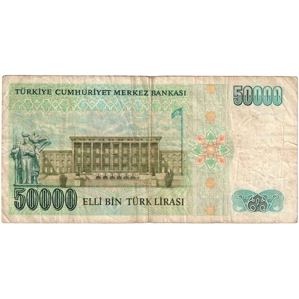 Turquia, 50,000 Lira, VF(20-25)