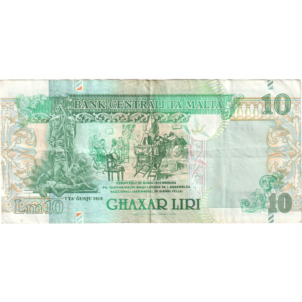 Malta, 10 Liri, BB