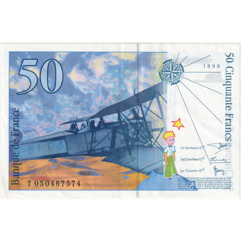 France, 50 Francs, Quentin de La Tour, T050467574, UNC(65-70)