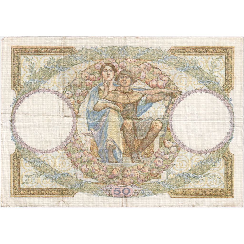 France, 50 Francs, Luc Olivier Merson, 1933-03-23, C.12962, EF(40-45)