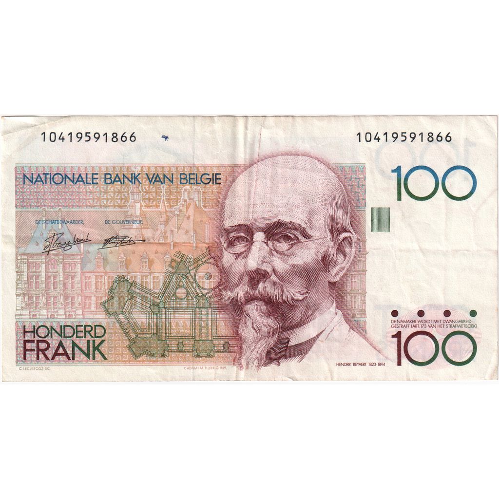 België, 100 Francs, TTB