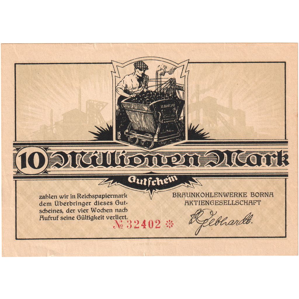 Deutschland, 10 Millionen Mark, VZ