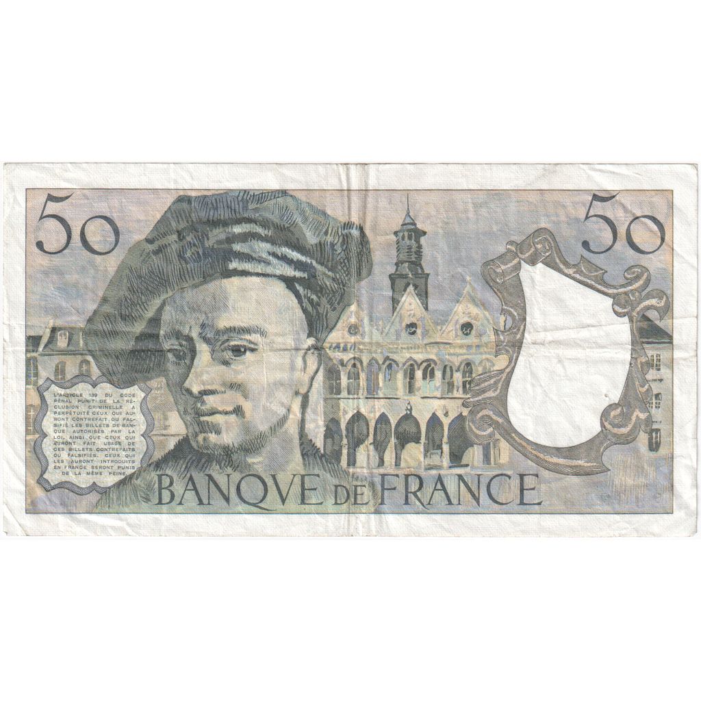 France, 50 Francs, Quentin de La Tour, P.1 296318, EF(40-45)