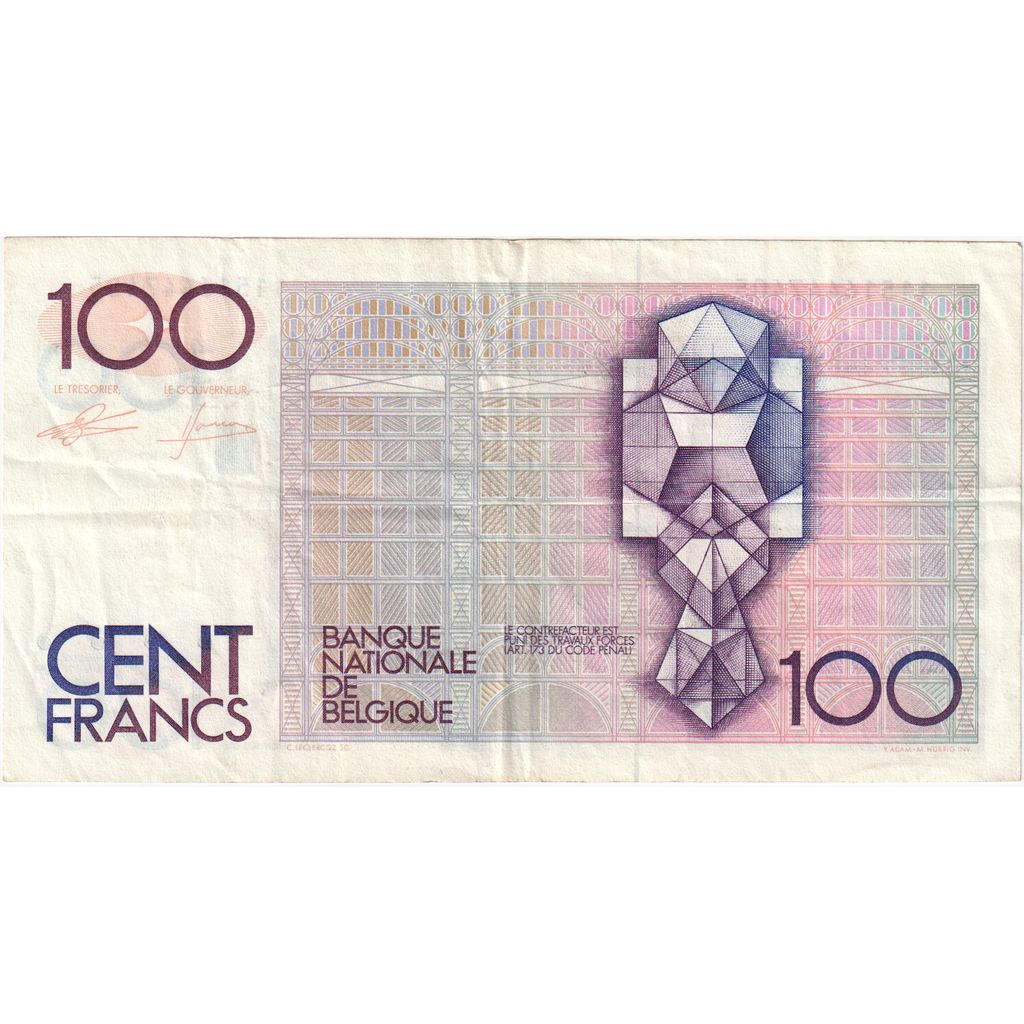 Belgique, 100 Francs, TTB