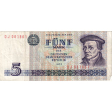 République démocratique allemande, 5 Mark, TB