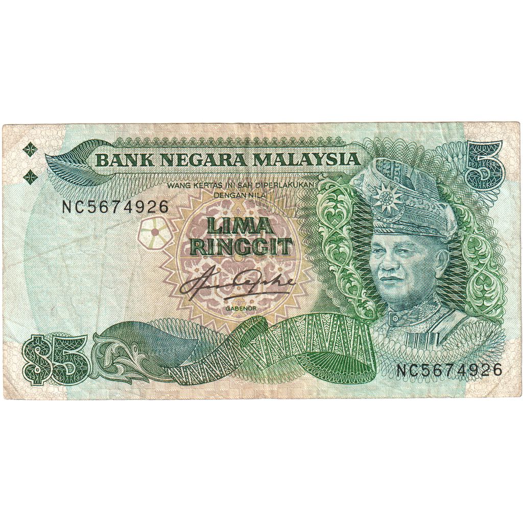 Malaysie, 5 Ringgit, TB+