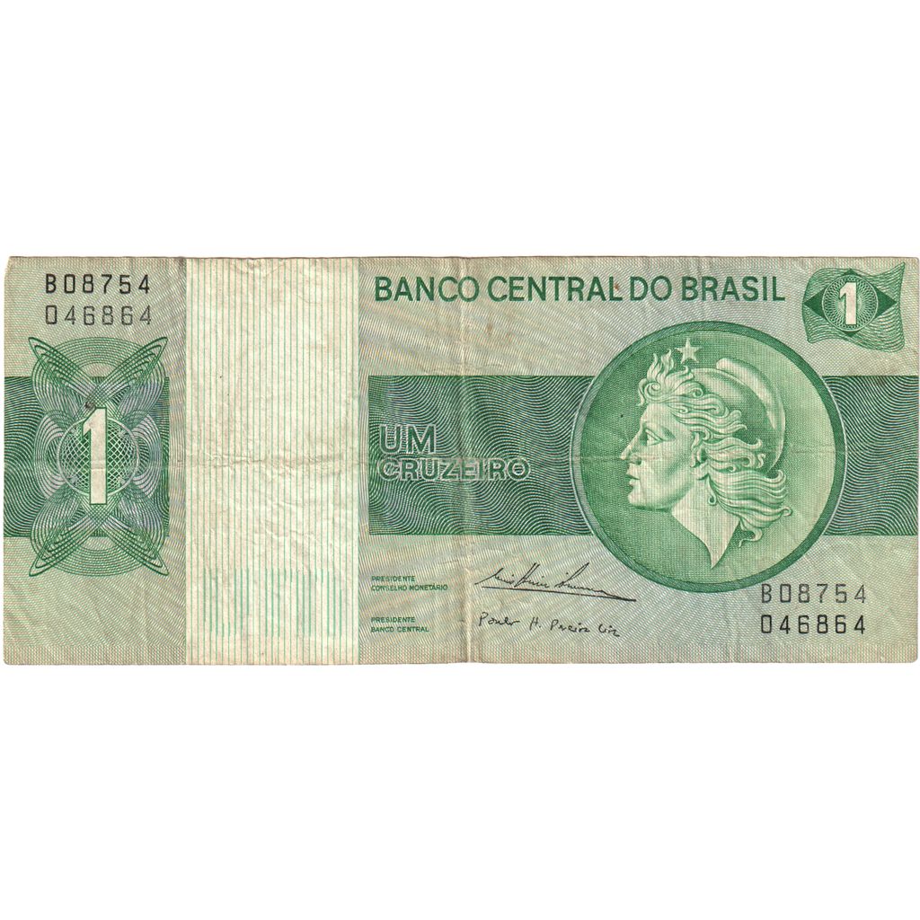Brazylia, 1 Cruzeiro, VF(30-35)