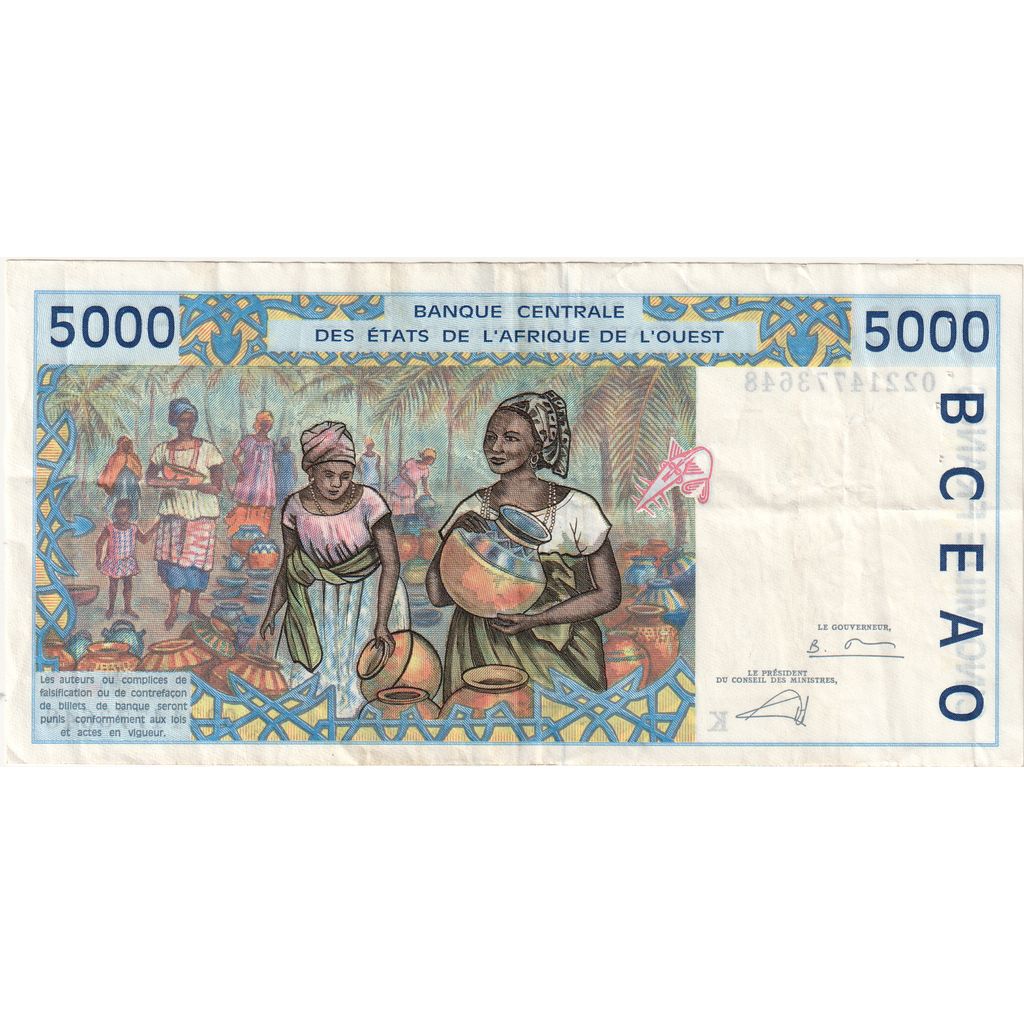 Estados del África Occidental, 5000 Francs, EBC