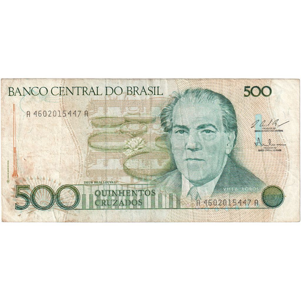 Brasile, 500 Cruzados, MB+