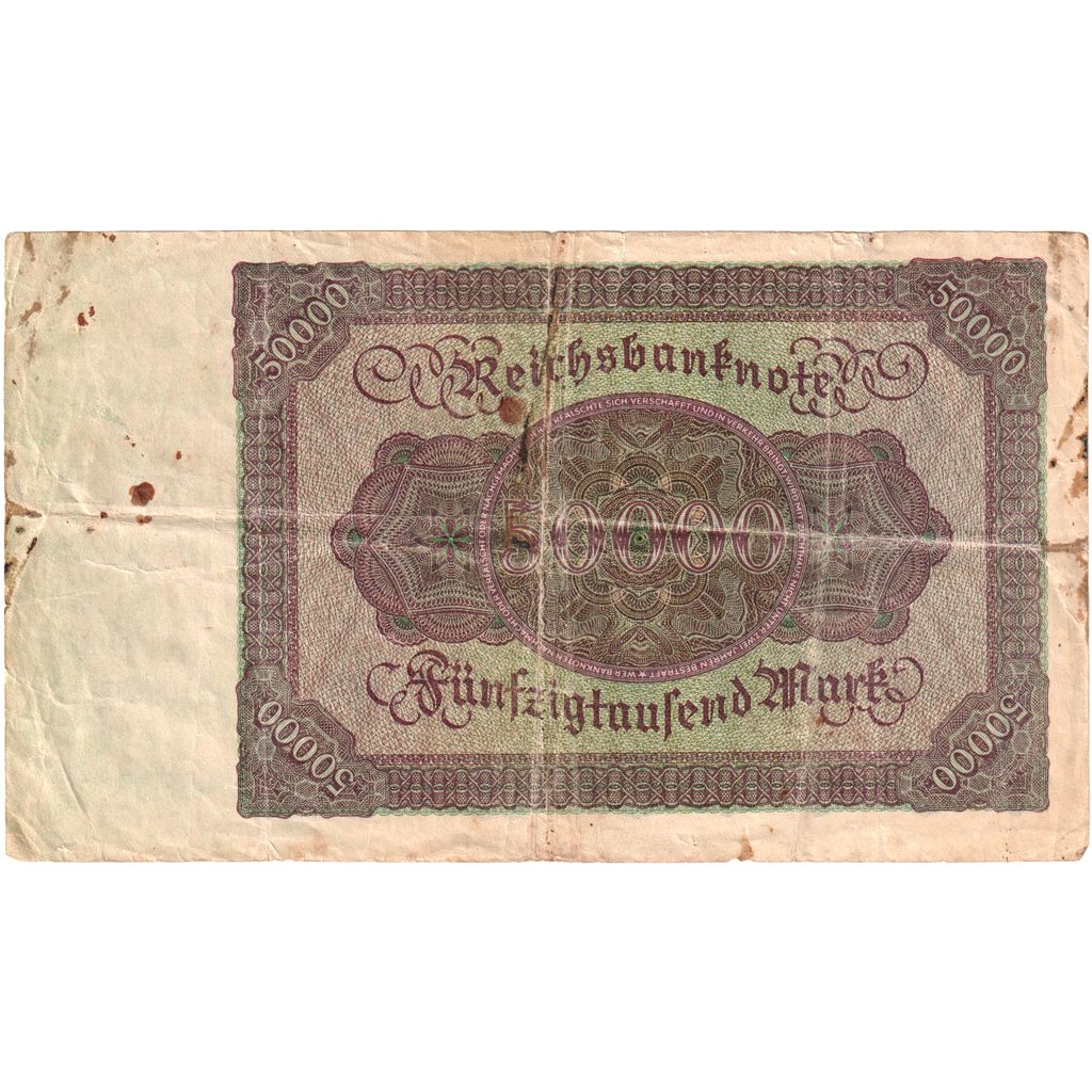 Alemanha, 50,000 Mark, 1922-11-19, VF(20-25)