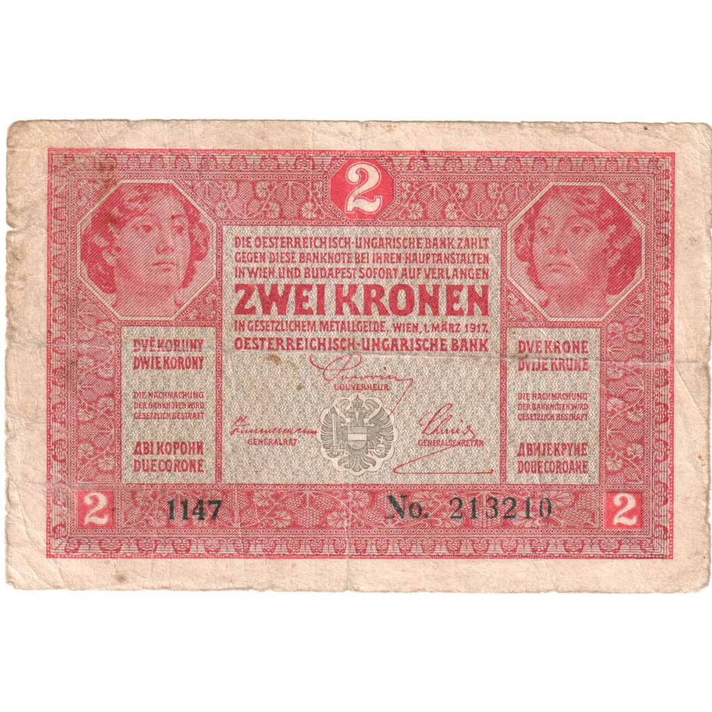 Austria, 2 Kronen, 1920-01-01, MB+