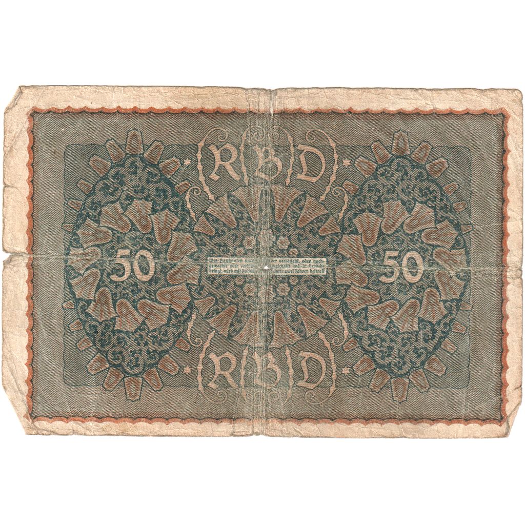 Alemanha, 50 Mark, 1919-06-24, VF(20-25)