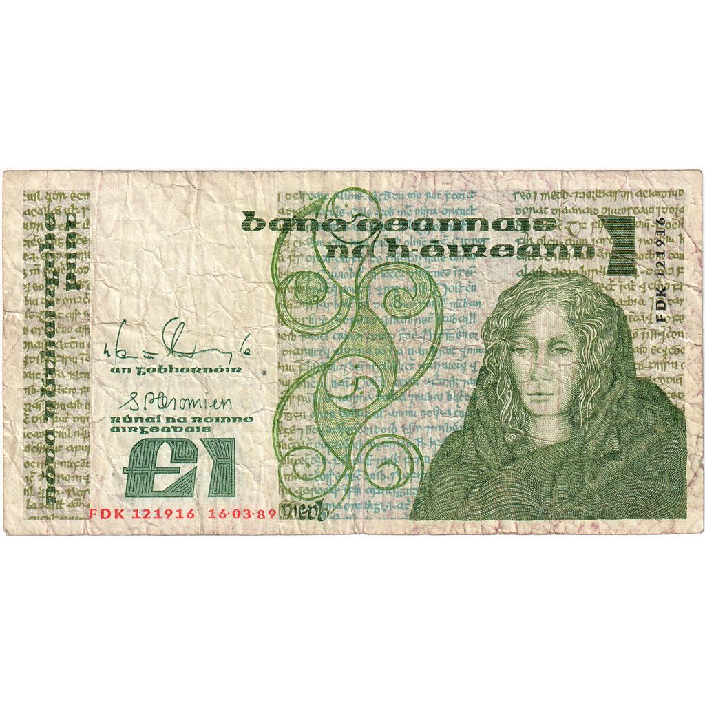 Irlanda - República, 1 Pound, 1989-03-16, BC