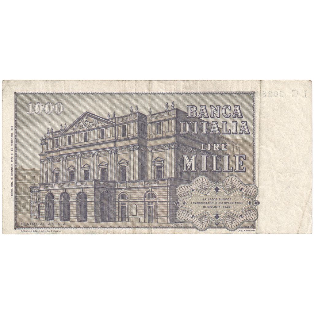 Italië, 1000 Lire, 1980-02-20, TTB