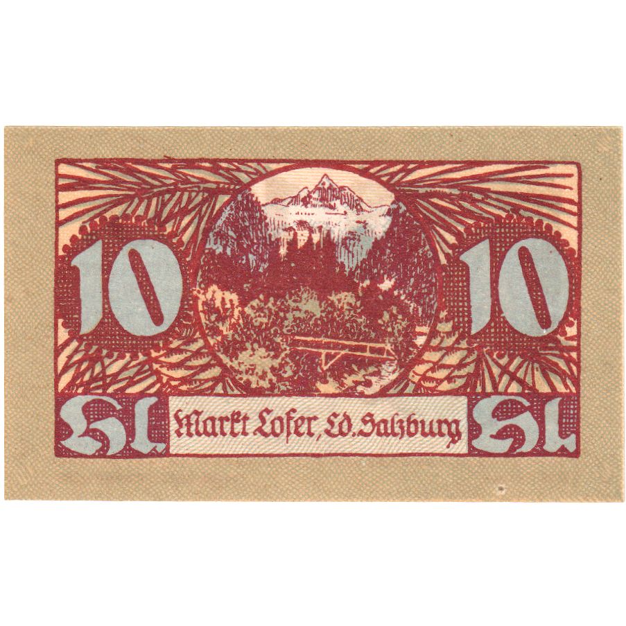 Autriche, Lofer, 10 Heller, 1921-01-31, SPL