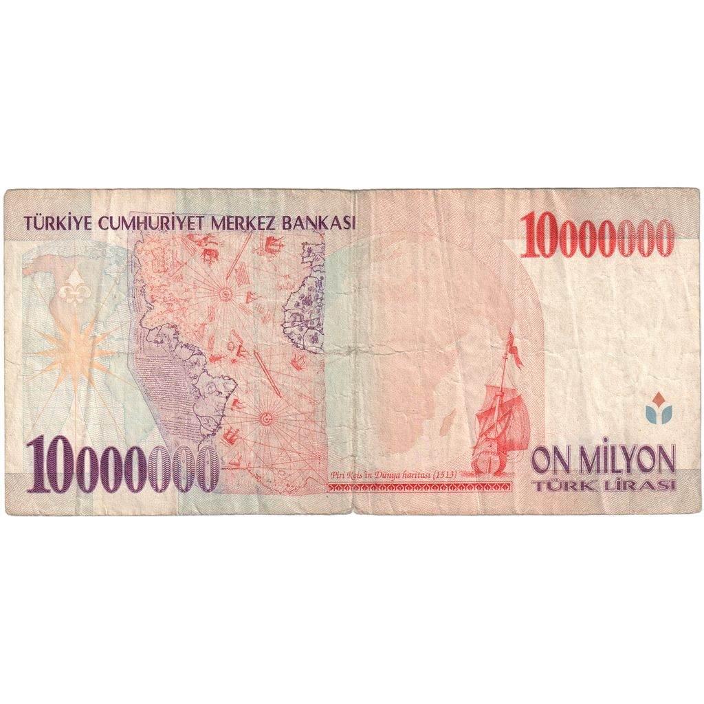 Turkije, 10,000,000 Lira, TB+