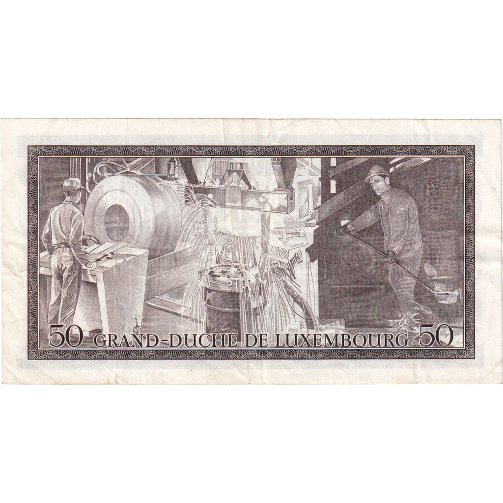 Luxemburg, 50 Francs, 1972-08-25, TTB