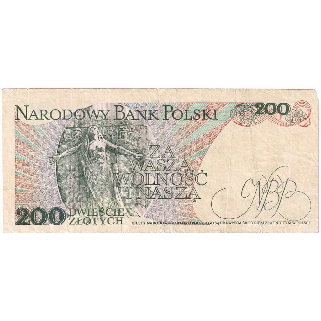 Polska, 200 Zlotych, 1988-12-01, VF(30-35)