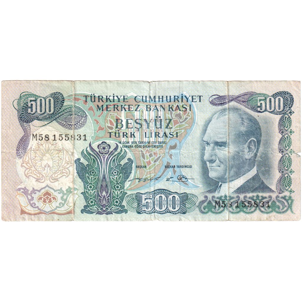 Turquie, 500 Lira, NEUF