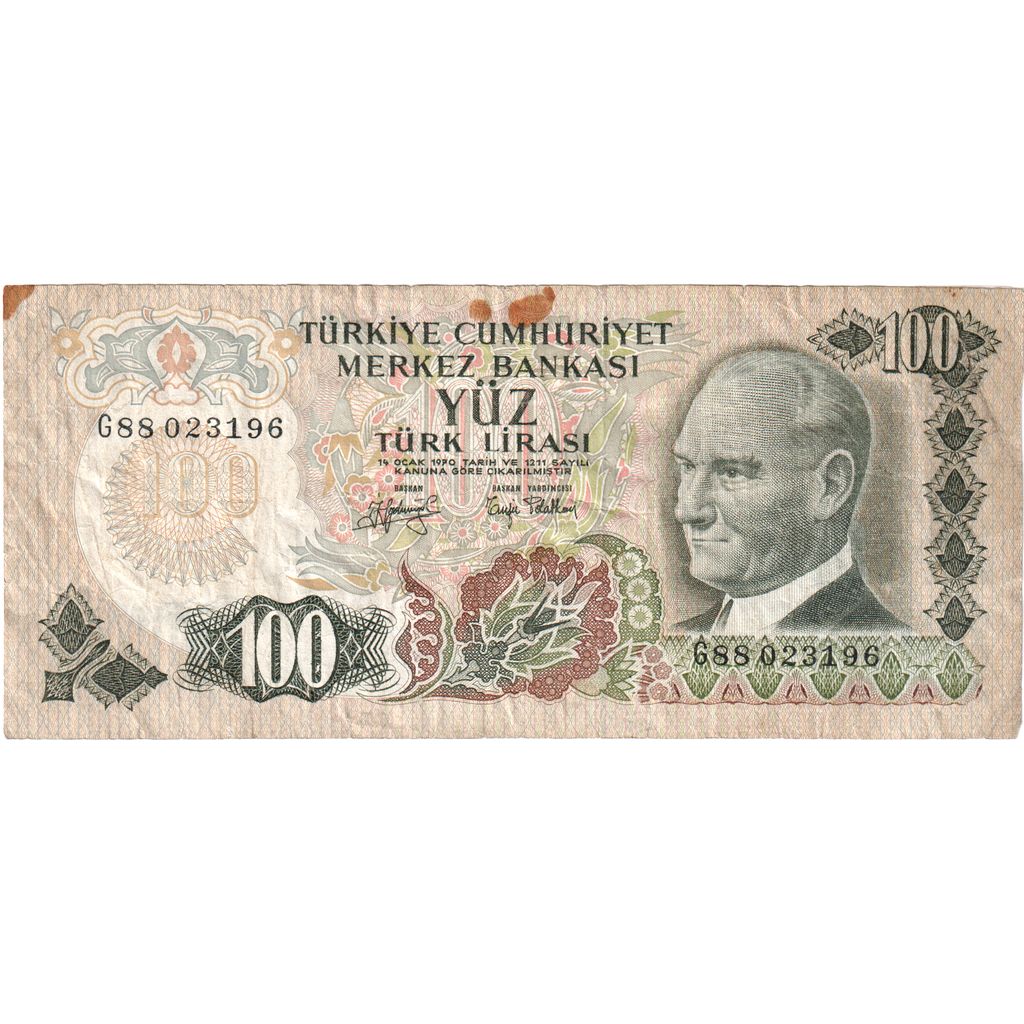 Turkije, 100 Lira, TB