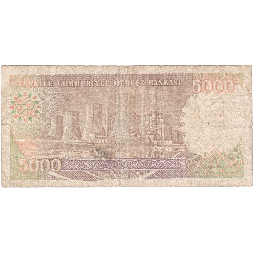 Turkije, 5000 Lira, TB